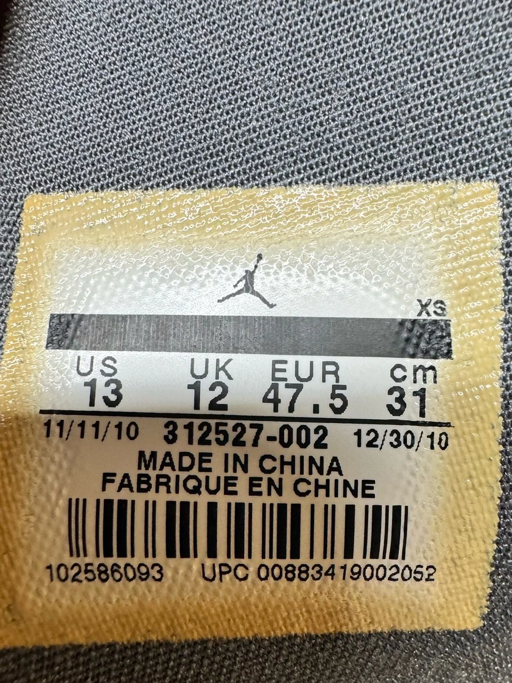 Jordan Hydro 2 Slides Sandals Mens Size 13 Wolf Grey Nike Basketball Slippers